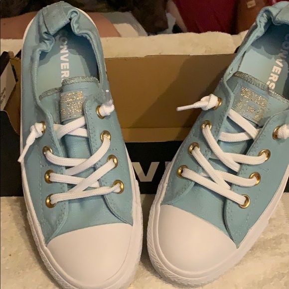 Converse Shoes - Nwot Converse glitter slip on shoes